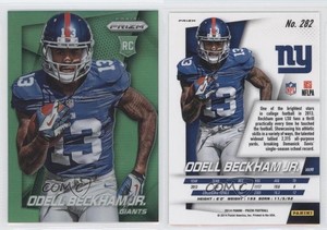 2014 Panini Prizm Green Prizm Odell Beckham Jr #282 Rookie RC