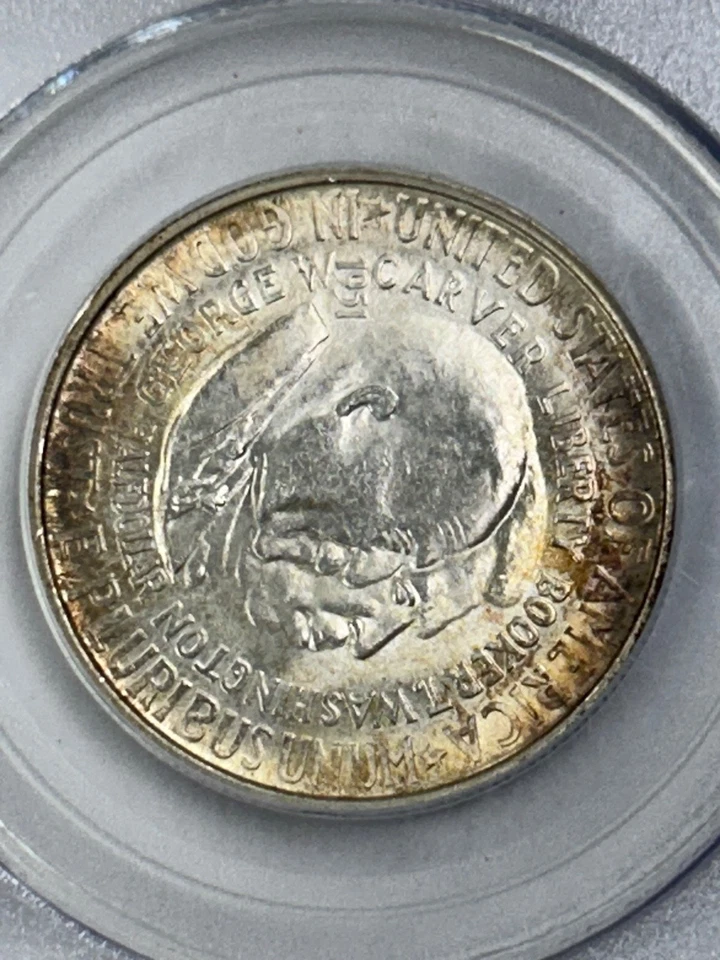 1951 S Washington-Carver Silver Half Dollar PCGS MS66 Toned Only 10,004 Minted - Image 4 of 4