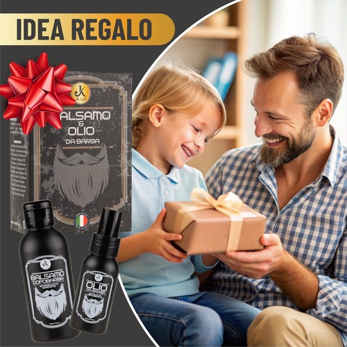 Olio barba uomo 50ml e balsamo 125ml, Made in Italy, routine quotidiana, Fresco - Foto 5 di 20