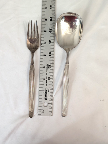 FRIGAST DENMARK SILVER PLATED SAVOY FLATWARE 50 PIECES WITH SILVERCHEST - Picture 16 of 24