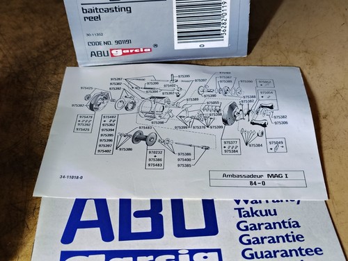 abu garcia ambassadeur Mag 1 mit Originalkarton und Papieren - Bild 10 von 11
