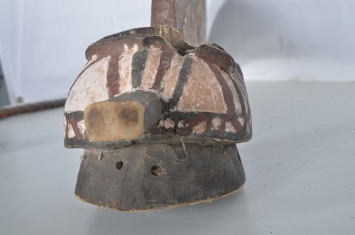 Antigua Máscara Tallada Africana Auténtica Bwa Burkina Faso Nuna Numinia Espíritu Pez - Imagen 13 de 22