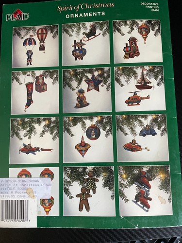 SPIRIT OF CHRISTMAS ORNAMENTS Malbuch Linda Kiska (1999) kariert # 9490 - Bild 2 von 4