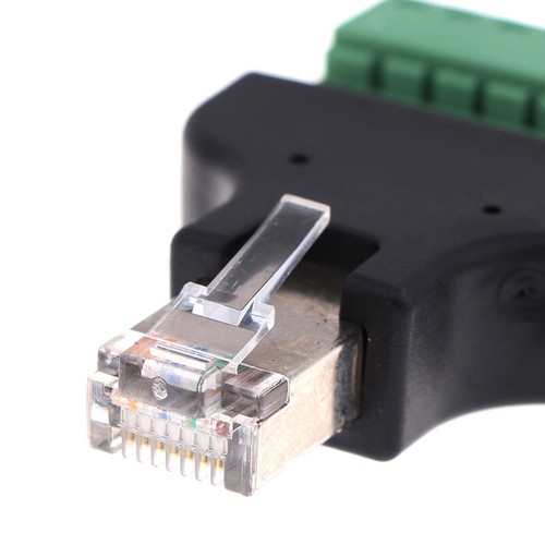 8p8c RJ45 Ethernet maschio a 8 pin AV AD Adattatore a vite per DVR - Photo 3/12