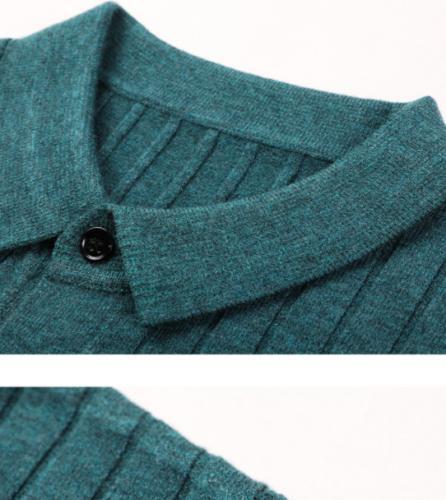 Men's Lapel Knitted Sweater Jacket Coat Button Cardigan Long Sleeve Casual Tops  - Bild 5 von 11