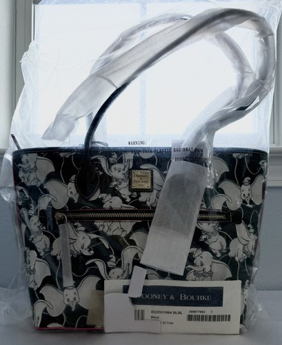 Brand New with Tag! Disney Dooney & and Bourke Dumbo Women's Leather Tote Bag - Picture 1 of 2