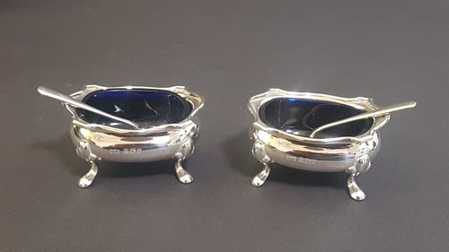 Cased Mappin & Webb 1964 Sterling Silver 10 Pc Muffineer Set Salt Pepper Mustard - Picture 2 of 24