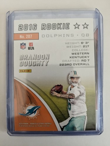 🏆 Lotto (2) Panini Rookies & Stars 2016 BRANDON DOUGHTY RC Longevità /75 e Base - Foto 2 di 4