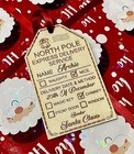 Personalised North Pole Gift Tag From Santa | Large Delivery Tag Christmas Tag