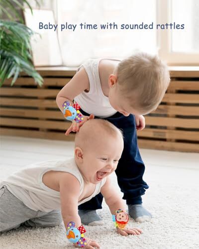 Infant Rattle Socks Toys 0 to 36 Months, Baby Wrist Rattle Foot Finder Socks - Picture 2 of 6