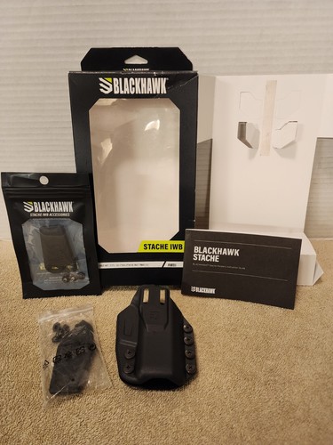 BLACKHAWK Stache Base IWB Holster Kit BLACK Sig Sauer P365 416070bk - w/2 clips