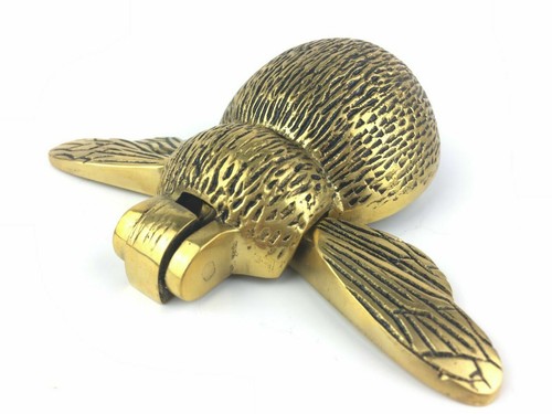SOLID BRASS BUMBLE BEE DOOR KNOCKER, MATERIAL, VARIOUS FINISHES GIFT - Picture 7 of 11