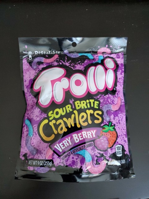 Trolli Very Berry Sour Brite Crawlers Gummi Worms Candy ...