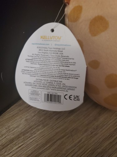Squishmallow 5" Zuni Giraffe Valentine's Day Plush with Tag Glitter Heart Nose - Picture 4 of 5