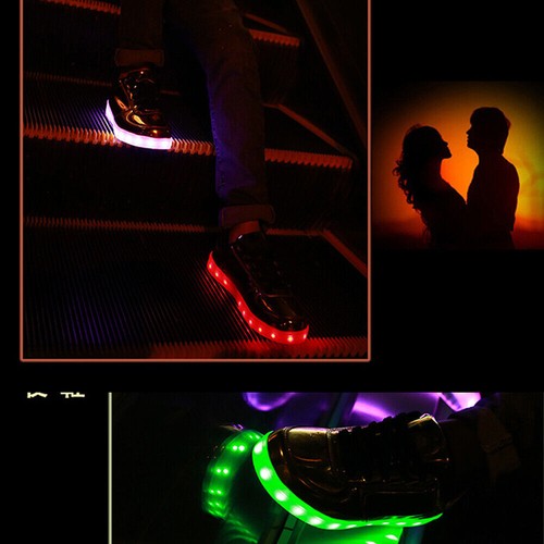 Nuevos zapatos LED cambio de color zapatillas zapatillas brillantes zapatos intermitentes */ - Imagen 7 de 18