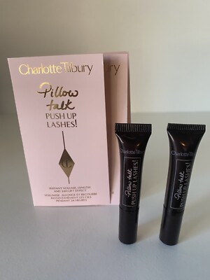 2x Charlotte Tilbury Pillow Talk Push Up Lashes Mascara Travel Tube 1.5mL Each