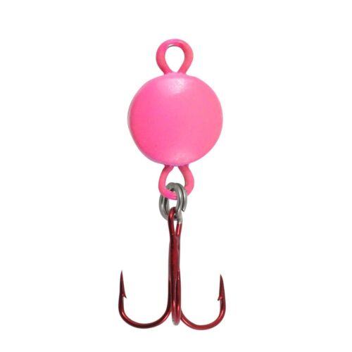 Northland Tackle Eye-Ball Spoon, UV Super Glo Pink, 1/8 OZ EBS3-6 - Picture 2 of 3