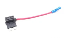 ATC/ATO Blade Fuse Tap Dual Circuit Adapter Add A Circuit Box 16 AWG 12-24V