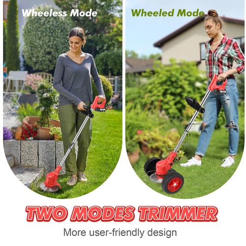 Cordless Grass Trimmer Electric Lawn Mower Whipper Cutter 2X Battery For Makita - Picture 3 of 14