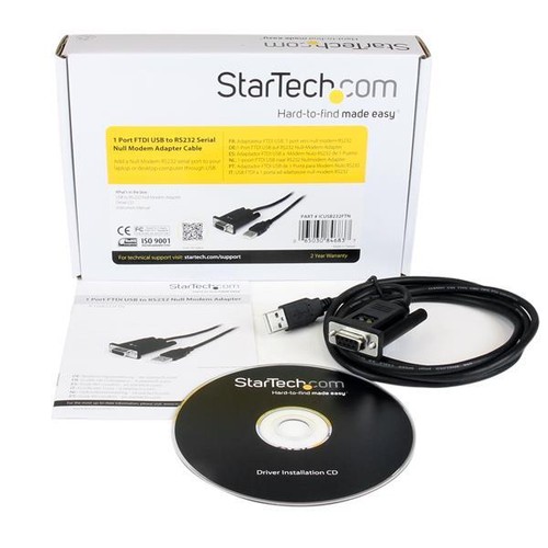 StarTech 1 Port USB To Modem RS232 DB9 Serial DCE Adapter Cable ICUSB232FTN - 第 4/4 張圖片