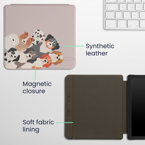Slim PU Leather Case Cover for Kobo Libra 2 - Afbeelding 5 van 8