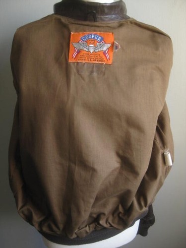 Cooper A2 USAF Jacket 46 Reg Coat Goatskin Leather Flight Flying Aviator vintage - Picture 4 of 23