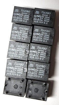10Pcs    HJR-3FF-S-Z    24VDC RELAY 5 PIN