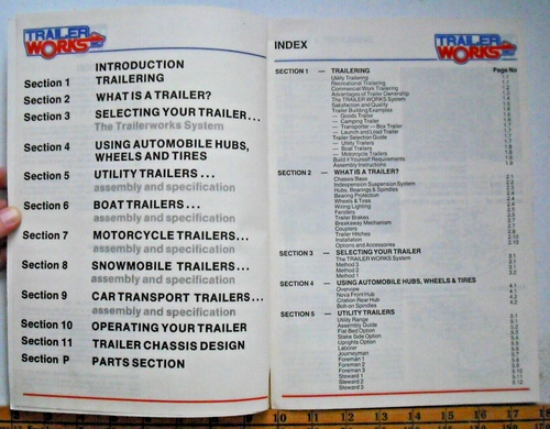Vintage Trailer Works - Trailer Manual "Build It Yourself" - Circa 1980's - Picture 4 of 7