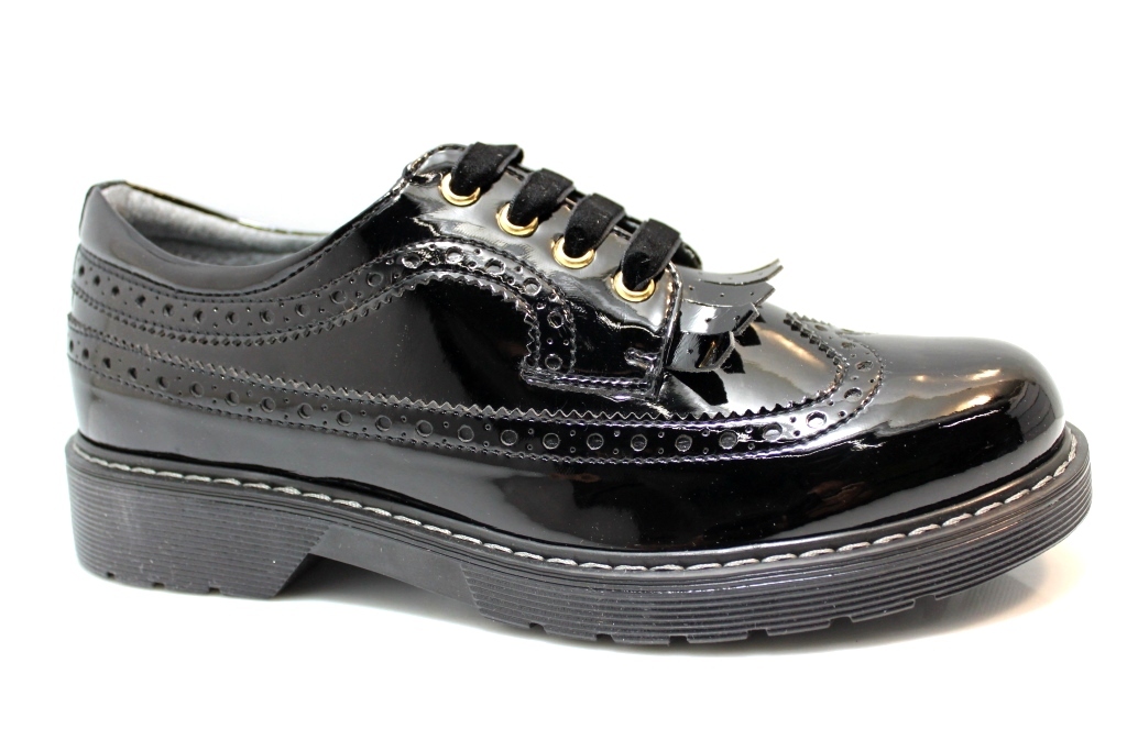 Nero Giardini Junior A631801F Nero Stringate Schuhe Damenschuhe Bambina Stile Inglese Nero Giardini Junior A631801F Nero Stringate Schuhe Damenschuhe Bambina Stile Inglese