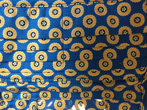 Große dreifach faltbare Geldbörse Vera Bradley Riviera blau mit Mosaikfliesen im Ruhestand - Bild 5 von 9