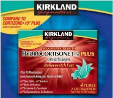 Kirkland Signature Maximum Strength Hydrocortisone Cream 1% with Aloe, 2oz