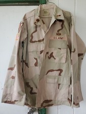 DCU Shirt/Jacket Medium Regular Desert Tri-Color Camo Cotton/Nylon USGI Army