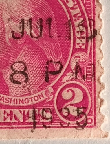 USA #599 Serie von 1923-26 2¢ George Washington - Bild 3 von 4