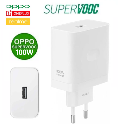 Chargeur secteur OPPO SUPERVOOC EU Plug 100W + câble pour mobile Realme OnePlus - Photo 3 sur 7