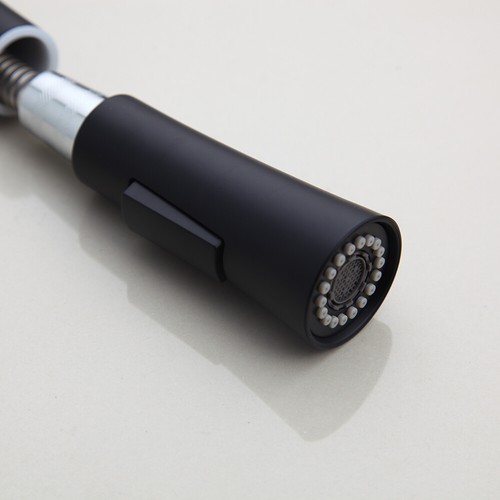 Touch Sensor Kitchen Sink Faucet Pull Out Sprayer Swivel Mixer Tap Matt Black - Picture 8 of 9
