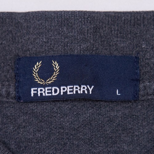 Fred Perry Herren grau M3000 gesticktes Logo Kurzarm Polo Large - Bild 7 von 11