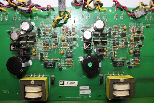 YORK VFD GATE CONTROL CIRCUIT BOARD 031-01681-000 REV. F **WARRANTY** - Picture 3 of 8
