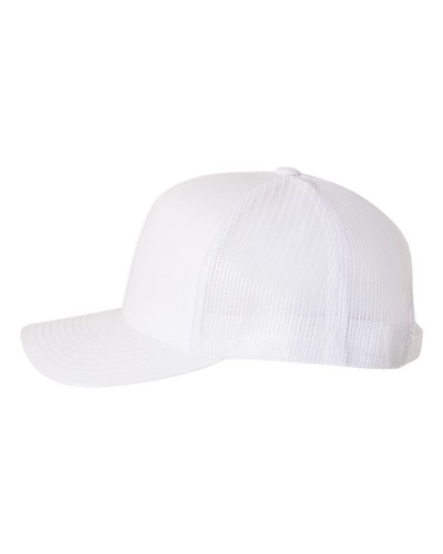 YP Classics Structured Five-Panel Retro Trucker Cap Snapback Mesh Back Hat 6506 - Picture 3 of 40