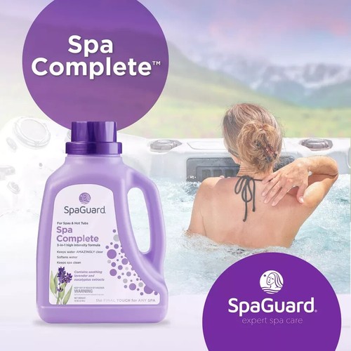 SpaGuard Spa Complete 70oz 3-in-1 Formula Spas Hot Tubs Cleans, Clears, Softens - Picture 2 of 2
