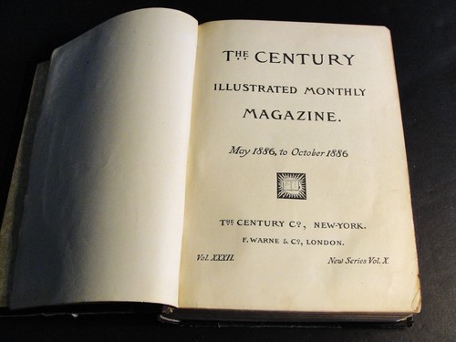 The Century Classic Magazine-Bound Volume New Series 10-May-October 1886 - Book. - Picture 5 of 22