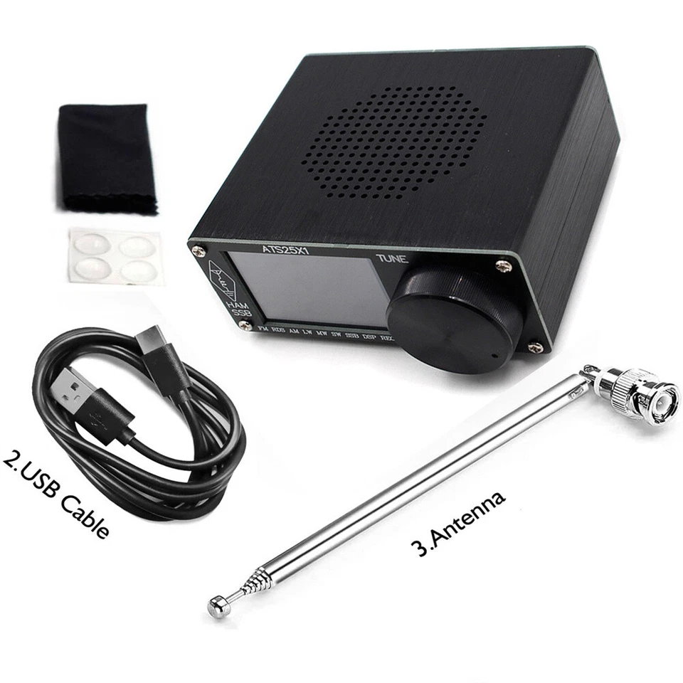 ATS-25X1 Si4732 SSB FM LW MW All Band Radio Receiver with 2.4" Touch Screen - Image 4 of 4