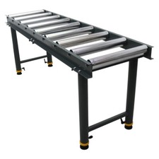 TECHTONGDA 9 Rolls Adjustable Conveyor Roller Table 440lbs 25.5-44"Adjust Height