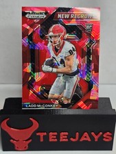 2024 Panini Prizm Draft Picks- New Recruits Red Ice Prizm #NR-LMY Ladd McConkey 