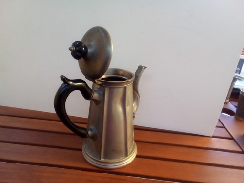 Antike Kaffeekanne Gerhardi & CO 3788 2 2/2 Zinn - Bild 4 von 6