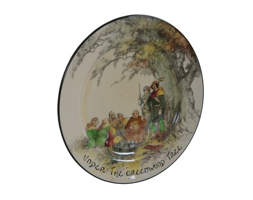 Royal Doulton unter dem Grünholzbaum Robin Hood Essteller 10,5 Zoll - Bild 2 von 11
