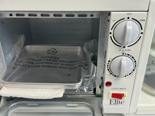 Elite Cuisine 3 in 1 Multifunction Toaster Oven Coffee Maker Griddle EBK-200 - Picture 7 of 9