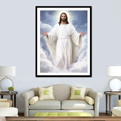 pigpigboss Cloud Jesus Diamond Painting Kit 5D Full Round Sky Jesus Diamond A... - Bild 4 von 7