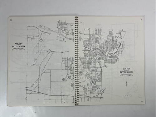 Calhoun County Michigan Land Atlas and Plat Book 1987 Rockford Map Publishers - Picture 10 of 14