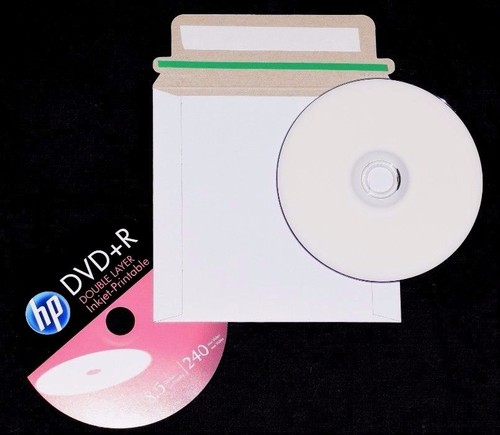 1x Dual Double Layer Recordable (HP) DVD+R 8x 8.5GB Blank Inkjet Printable Disk - Picture 1 of 2