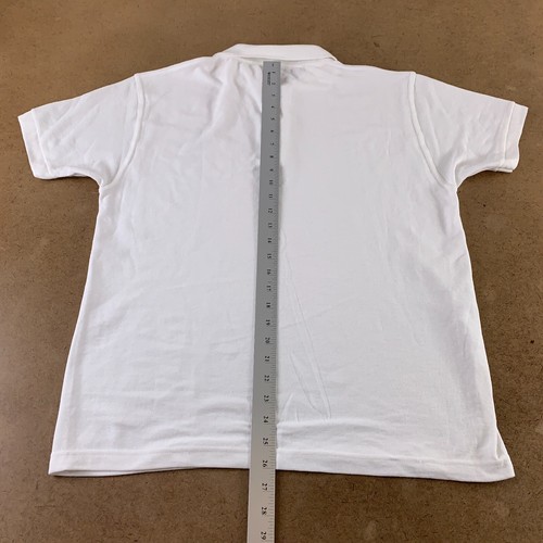 Tultex Men's Size Medium White Poly/Cotton Short Sleeve Classic Polo 400 New - Picture 6 of 7